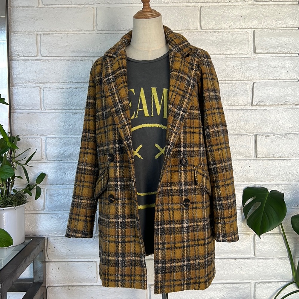 MYSTREE | Plaid Pea Coat